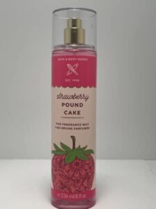 Bath and body Lotion, Perfume Mist, Shower Gel Holiday and Tropical Fragrance Collection (Strawberry Pound Cake Mist, 8 Ounce)