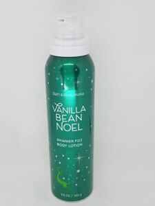 Bath and Body Works Vanilla Bean Noel Shimmer Fizz Body Lotion 3.5 Ounce (2018 Edition)
