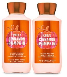Bath & Body Works Sweet Cinnamon Pumpkin 8.0 Oz Body Lotion 2 Pack