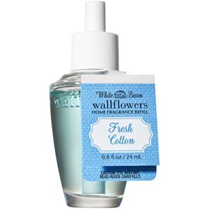 White Barn Bath and Body Works Wallflowers Refill New Look! (Fresh Cotton)