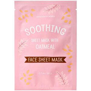 Bath and Body Works SOOTHING with OATMEAL Face Sheet Mask, 1 Sheet