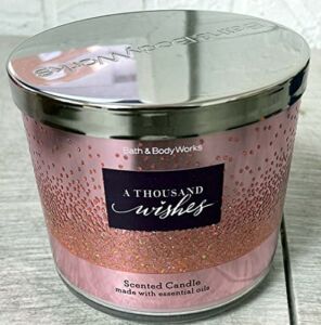 Bath and Body Works A THOUSAND WISHES 3-Wick Candle 14.5 Ounce