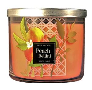 Bath and Body Works 3-Wick Scented Candle in Peach Bellini 14.5 Ounces