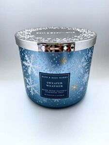 Bath and Body Works Sweater Weather 3 Wick 14.5 Ounce Candle
