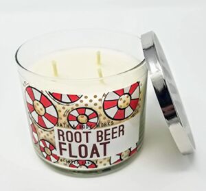 Bath and Body Works White Barn Root Beer Float 3 Wick Candle 14.5 Ounce