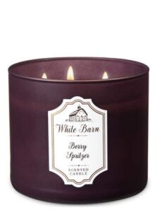 Bath and Body Works White Barn Berry Spritzer 3 Wick Candle