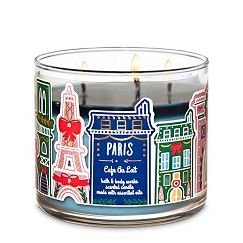 Bath and Body Works White Barn Paris Cafe Au Lait 3 Wick Candle 14.5 Ounce Coffee Candle | The Storepaperoomates Retail Market - Fast Affordable Shopping