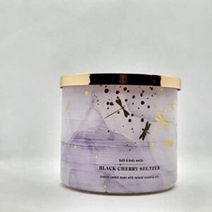 Bath & Body Works, White Barn 3-Wick Candle w/Essential Oils – 14.5 oz – 2022 Spring Scents (Black Cherry Seltzer)
