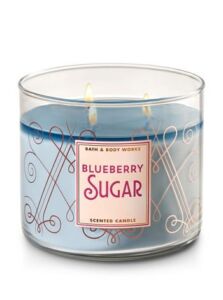 Bath and Body Works White Barn Blueberry Sugar Scented 3 Wick Candle for 2017 14.5 Ounce