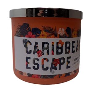 Bath and Body Works Caribbean Escape 3 Wick Scented Candle 14.5 oz