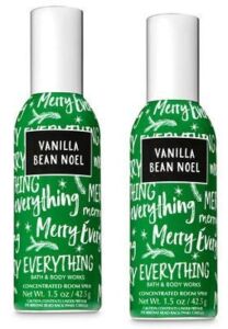 Bath and Body Works 2 Pack Vanilla Bean Noel Concentrated Room Spray 1.5 Oz.