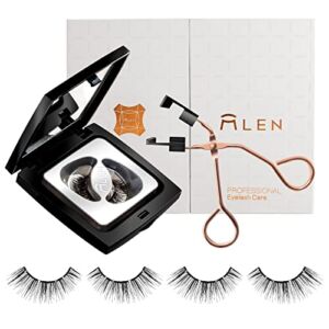 Mlen Magnetic Eyelashes 3D Natural False Eyelashes Soft Magnetic Lashes Without Eyeliner Reusable Easy To Wear Magnetic Lashes Kit For Your Lashes Natural Look
