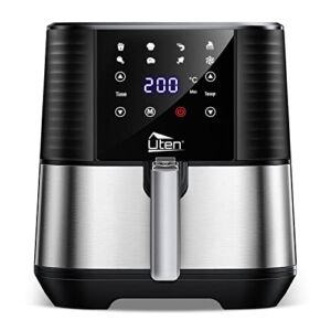 Air Fryer, Uten 5.8QT Oilless Oven, 2022 New Upgrade Air fryers Electric Oilless Cooking with LED Digital Touchscreen, 7 Presets Healthy Low Fat Cooking, Temperature&Time Adjustable, Nonstick Basket