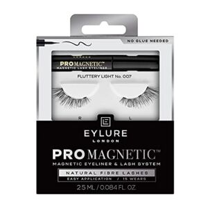 Eylure PROMAGNETIC Eyeliner & Lash Kit, Natural Fibre Lashes, No. 007, Black