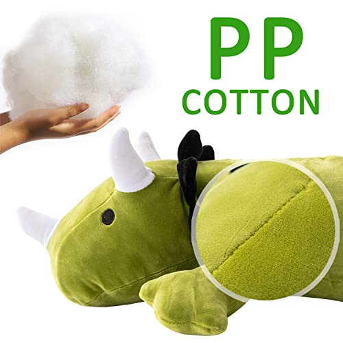 Dinosaur Stuffed Animals for Anxiety and Stress Relief – Filling with PP Cotton 1 LB – Dinosaur Plush with Adorable Green Design – Ideal Throw Pillow, Decoration(Green, 17.7 in)… | The Storepaperoomates Retail Market - Fast Affordable Shopping