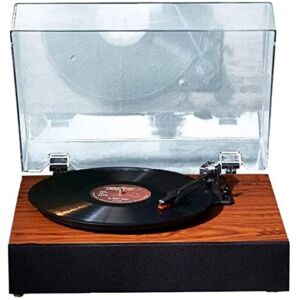 FBITE Record Player for Vinyl with Speakers Wireless Turntable for Records Vintage Portable LP Player with USB 3 Speed