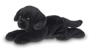 Bearington Lil’ Jet Small Plush Black Labrador Retriever Stuffed Animal Puppy Dog, 8 inch