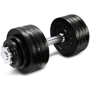 Yes4All Adjustable Cast Iron Dumbbell – 52.5LB (Single)