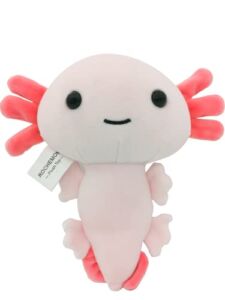 ROCHEMON Cute Axolotl Plush Stuffed Animal,Soft Axolotl Plushie Doll, Axolotl Plushie Toy Gift for Kids Toddlers Grils Boys Children Pink Axolotl 7.9 inch