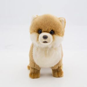 12” Pomeranian Simulation Plush Toy Dog- Realistic Stuffed Animals Puppy Plush Toys Dog- Cute Pet Gift for Girls/ Boys
