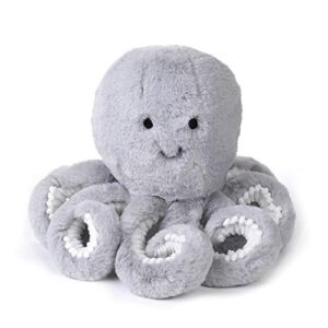 Lambs & Ivy Ocean Blue Plush Gray Octopus Stuffed Animal Toy – Inky