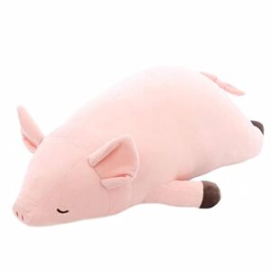 Pig Plush Cute Pillow Plush Pillows Hugging Pillow, Fat Soft Stuffed Pig Plush Toy for Kids Girls Boys (Pink,19.6in)