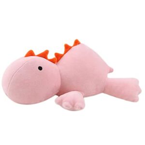 Valloowink 2 lbs 16 Inch Weighted Dinosaur Plush Pink, Weighted Stuffed Animal Plush Pillow