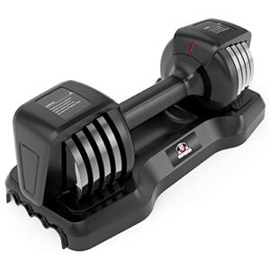 Adjustable Dumbbell, HAPBEAR 12.5/25 LBS Adjustable Exercise Dumbbell Set, 1-Sec Adjust Weight by Turning Handle, Free Weight Set for Gym Home Men Women Fitness
