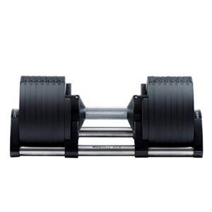 BODYTECH x NUOBELL Collaboration Product, Adjustable Dumbbell, Multiple Levels of Weight Change with one-Hand 80LB , Black