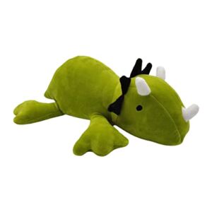 Dinosaur Weighted Plush Toy, Weighted Dinosaur Stuffed Animals Doll for Anxiety Relief, 14.9inch 1.54 lbs Weighted Cartoon Plush Pillow for Kids (Green, 14.9)