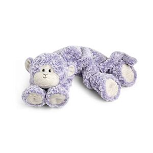 DEMDACO Heartful Hugs Monkey Purple 6 Inch Weighted Neck Wrap Plush Stuffed Animal