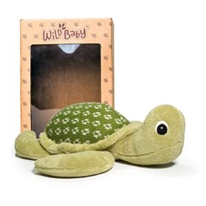 WILD BABY Sea Turtle Stuffed Animal – Microwavable Stuffed Turtle Plush Pal with Lavender Scent – 12″ Stuffed Turtle Plushie