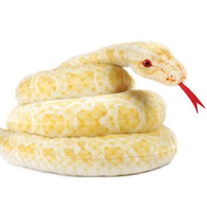 VIAHART Alba The Albino Burmese Python – 100 Inch Long Stuffed Animal Plush Snake – by Tiger Tale Toys