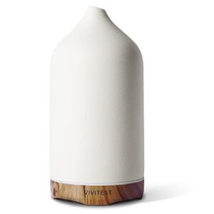 VIVITEST Aromatherapy Diffuser,Ceramic Ultrasonic Essential Oil Diffuser for Aromatherapy (250ML)