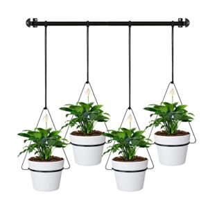Hanging Planter Hanging Plant Holder, 6 Inch 4 Indoor Plant Pots, Wall/Window Plant Hanger Indoor Herb Garden