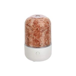 Amazon Basics 70ml Ultrasonic Aromatherapy Essential Oil Diffuser with Salt Lamp