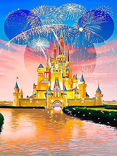 Suyaloo 5D Diamond Painting Kits for Adults,Mickey Castle Diamond Painting Full Drill Round Crystal Rhinestone Diamond Art,Arts Craft for Home Wall Decor 11.8×15.7inch | The Storepaperoomates Retail Market - Fast Affordable Shopping
