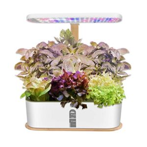 Indoor Hydroponic Herb Garden, Hydroponics Growing System with LED Grow Light, Smart Garden Planter for Home Kitchen, Automatic Timer Germination Kit, Height Adjustable (No Seeds)