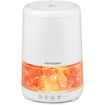 URPOWER 2-in-1 Ultrasonic Essential Oil Diffusers 230ML & Himalayan Salt Lamp Aromatherapy Diffuser Cool Mist Humidifier with 3 Brightness 100% Himalayan Pure Salt Rock Lamp for Home Office Yoga | The Storepaperoomates Retail Market - Fast Affordable Shopping