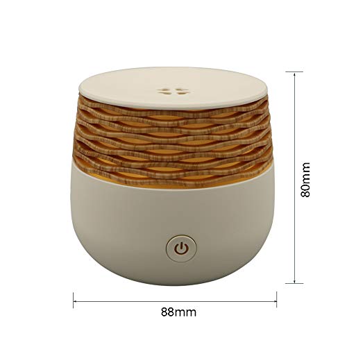 Small Essential Oil Diffusers Mini Diffuser for Essential Oils Wood Grain 30ml Portable Aromatherapy Diffuser Ultrasonic Mist Night Light Waterless Auto Shut-off Travel Aroma Diffuser for Bedroom Gift | The Storepaperoomates Retail Market - Fast Affordable Shopping