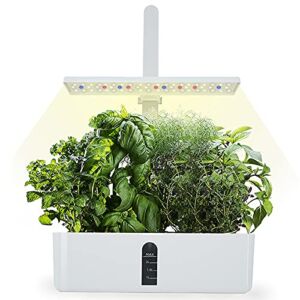 Indoor Garden with LED Grow Light, Small Indoor Plants Hydroponics Growing System, Indoor Plants Herb Garden Kits for Adults with Automatic Timer, Aerogarden 9 Seed Pods, LED Adjustable Height
