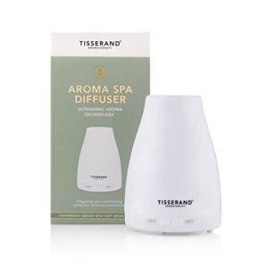 Tisserand Aromatherapy | Aroma Spa Diffuser | for Use with Essential Oils | Mood Lighting | 5 Hours Ultra-Quiet Continuous Mist | 100ml Capacity