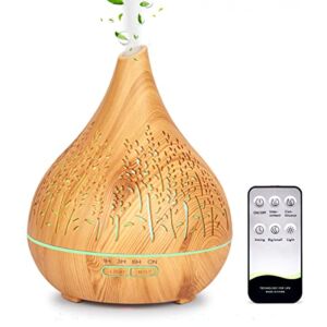 Essential Oil Diffusers Gift Set, 400ML Aromatherapy Diffuser for Large Room Home, Air Diffuser with 4 Timer & 15 Light Modes, Cool Mist Humidifier with Handy Control, Gifts for Mom Women, by Rakoon