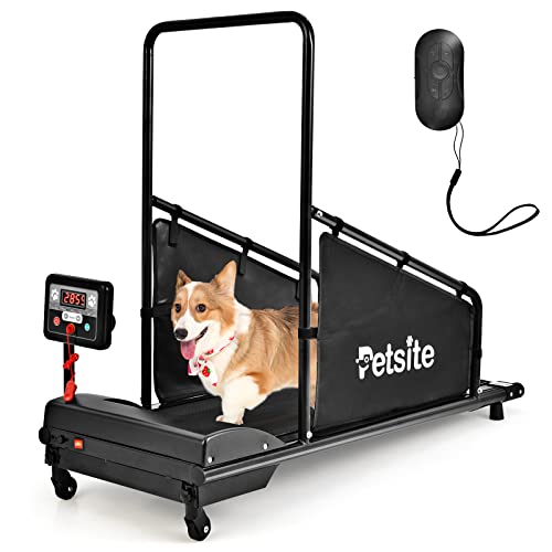 PETSITE Dog Treadmill, Pet Dog Running Machine for Small & Medium-Sized Dogs, Pet Fitness Treadmill with 1.4” LCD Display Screen, 200 LBS Capacity | The Storepaperoomates Retail Market - Fast Affordable Shopping