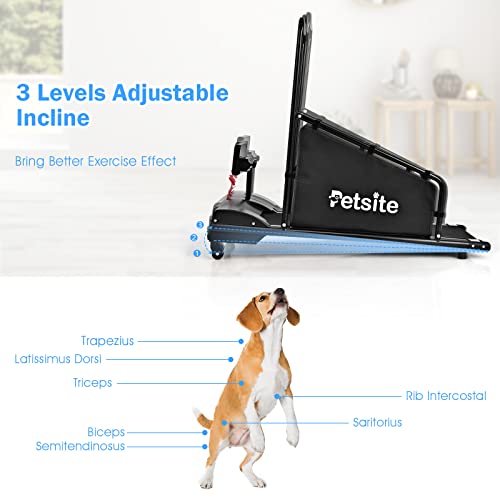 PETSITE Dog Treadmill, Pet Dog Running Machine for Small & Medium-Sized Dogs, Pet Fitness Treadmill with 1.4” LCD Display Screen, 200 LBS Capacity | The Storepaperoomates Retail Market - Fast Affordable Shopping