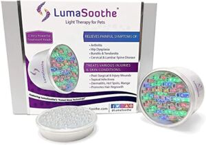 LumaSoothe Light Therapy for Dogs and Pets – LED Light Therapy for Pain Relief, Muscle & Joint Pain from Dog Arthritis, Reduce Inflammation, Heal Wounds, & Clear Skin Infections with 2 Therapy Modules