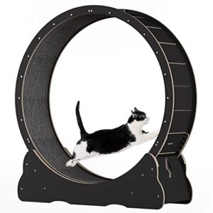 LCFALO Cat Wheel, Cat Exercise Wheel Treadmill Anti-Pinch Running Wheel Cat Exercise Toys Cute Cat Furniture Cats Workout Game
