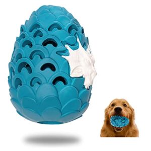 YCLWBG Dog Toys for Large Dogs Aggressive Chewers , Indestructible Dog Toys for Aggressive Chewers , Durable Dog Toys Dragon Egg Dog Toy Milk ， Tough Dog Toys Treat Dispensing