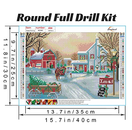 Christmas Diamond Painting Kits,Diamond Art Kit for Adults Full Round Drill,Paint with Diamond for Gift,Wall Decor | The Storepaperoomates Retail Market - Fast Affordable Shopping
