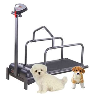 oiakus Pet Dog Treadmill, Fitness Dog Running Training Machine, Indoor Pet Exercise Tredmeal with LED Display Screen, 200W Horse Power, 176lb Capacity for Small Dog Lose Weigh